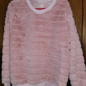 Nobo XXXL 21 Pink Fuzzy Pullover Sweatshirt 3x Shirt Ladies Like New